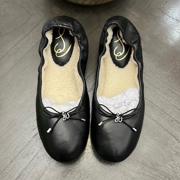 Sam edelman Felicia Faux Shearling Suede Ballet Flats - Picture 3 of 8